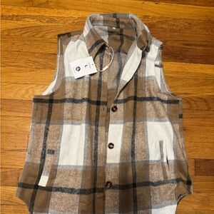 Plaid vest